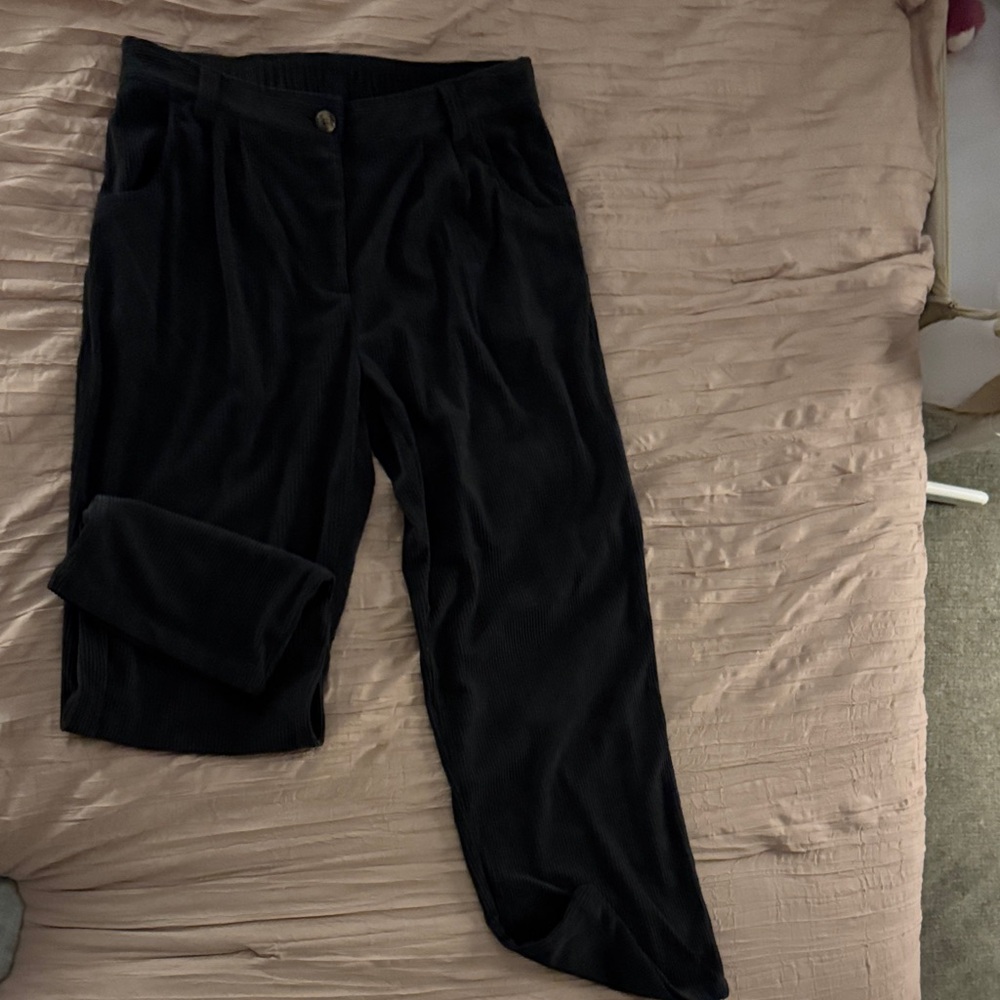 HALARA dark gray Womens Ribbed Lounge Pants